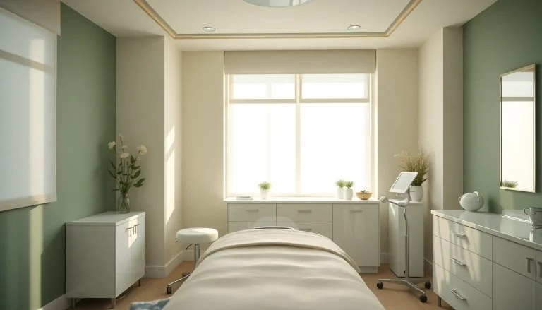 Experience a calming Faltenbehandlung Zürich in our elegant beauty clinic's modern treatment room.