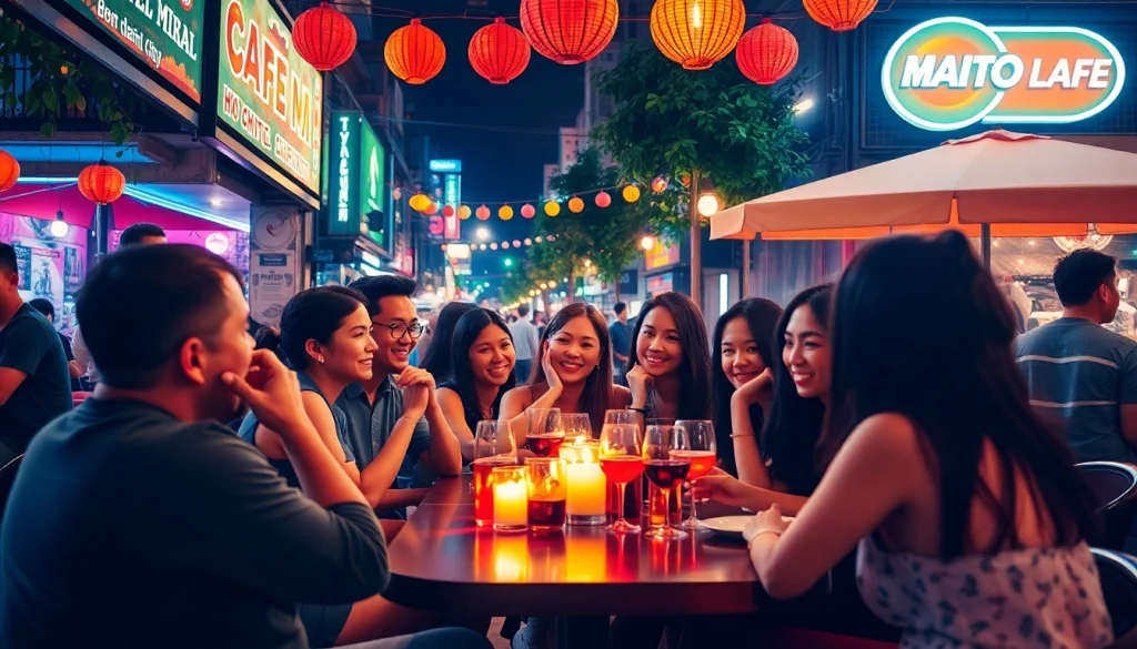 Experience the ambiance of 호치민 에코걸 후기 through lively nightlife interactions with friendly locals.