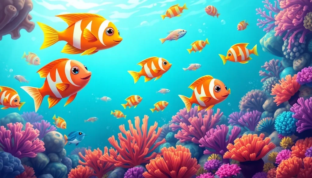 Engage in slot tembak ikan online with exciting underwater gameplay featuring colorful fish and marine life.