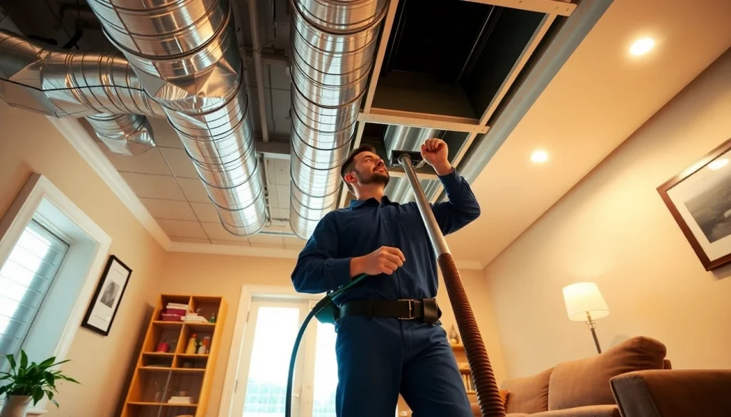 Performing air duct cleaning in Salt Lake City, Utah to enhance indoor air quality and safety.