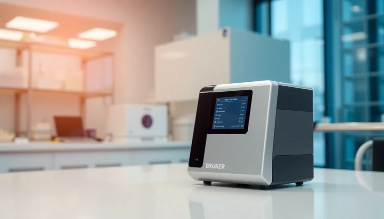 Operating the Bruker EOS 500 Handheld LIBS Analyzer with precision in a modern lab environment.