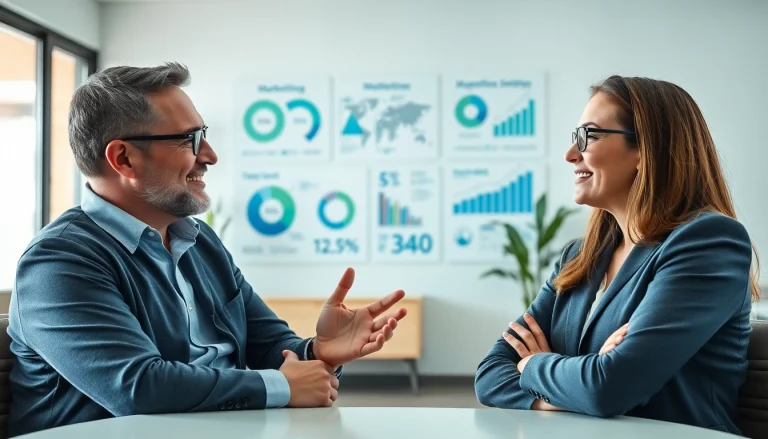 Marketing für Pflegedienste: Professioneller Austausch zwischen Marketingexperte und Pflegeleiter