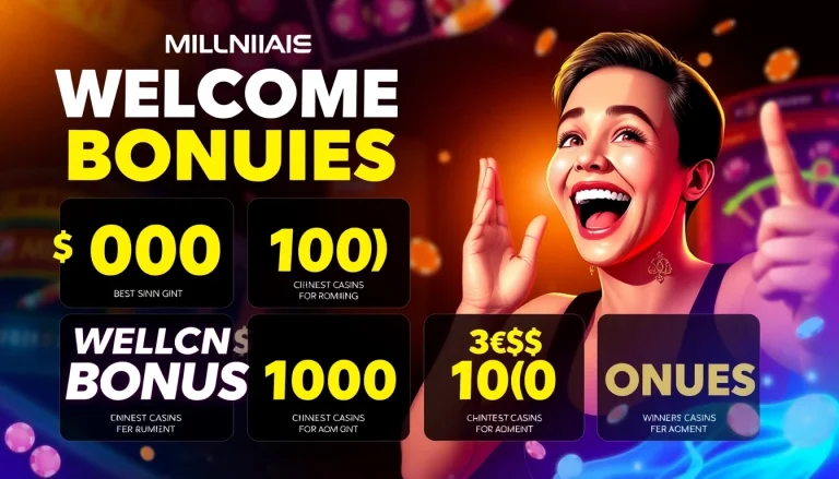 Attract players with enticing welcome bonus offers that highlight exciting gaming experiences.
