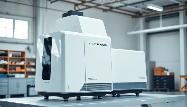Showcase the Brand New Faro Focus S150 Laser Scanner For Sale, highlighting its precision and innovative design.