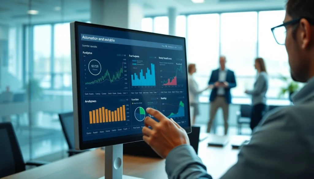 Showcase of accounts receivable automation software in use, highlighting intuitive features and professional workspace.