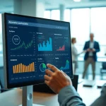Showcase of accounts receivable automation software in use, highlighting intuitive features and professional workspace.
