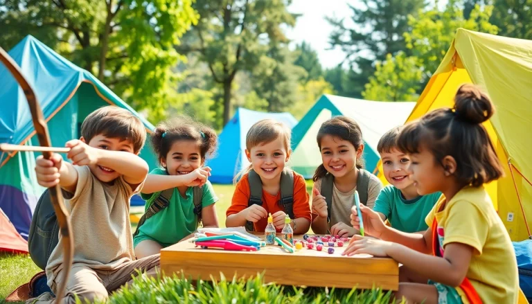 Children participating in various activities at holiday camps, showcasing fun and community spirit.