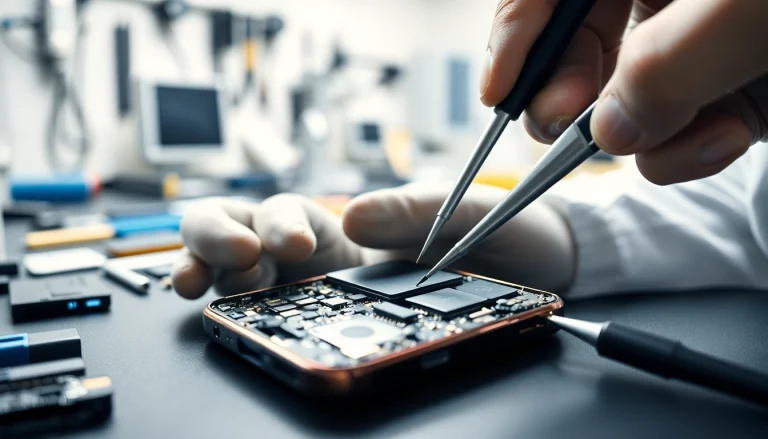 Riparazione iPhone torino da professionisti esperti in un ambiente tecnico.