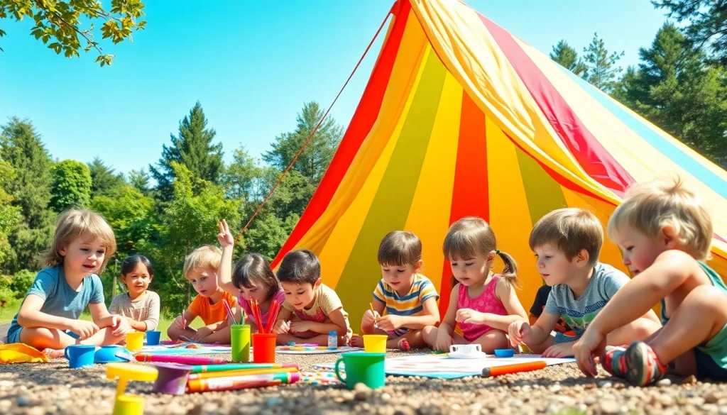 Children participating in engaging activities at holiday camps, creating joyful memories.