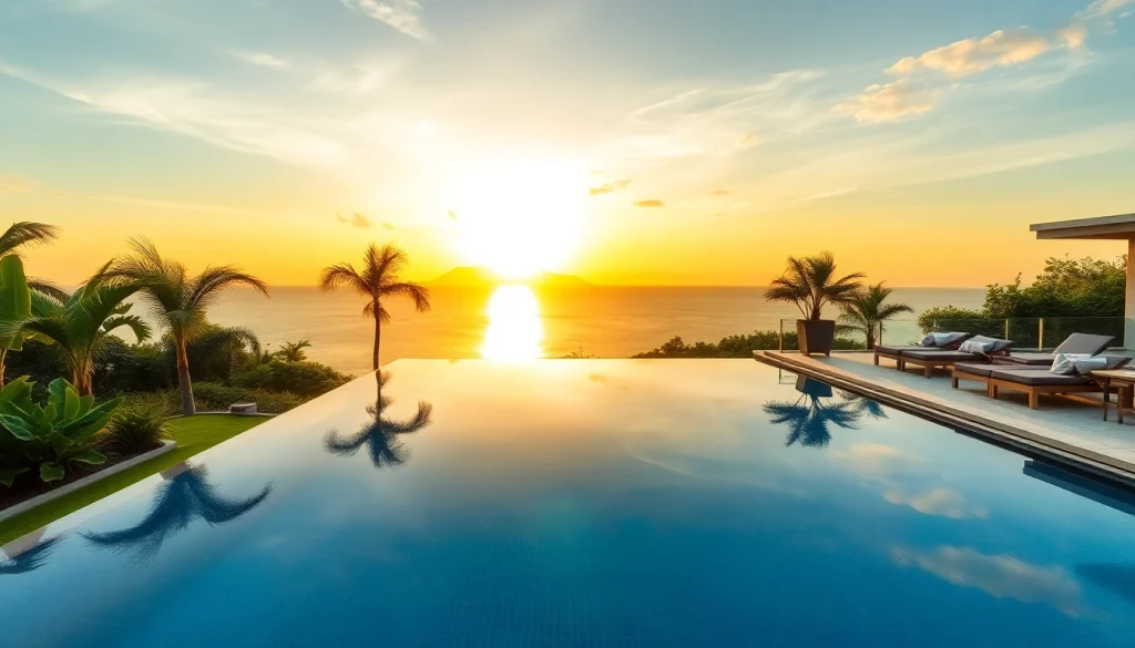 Phuket real estate agent showcasing a luxurious pool villa surrounded by tropical beauty.