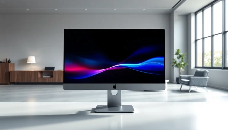 Buy Apple Pro Display XDR monitor showcased in a modern office environment for professionals.
