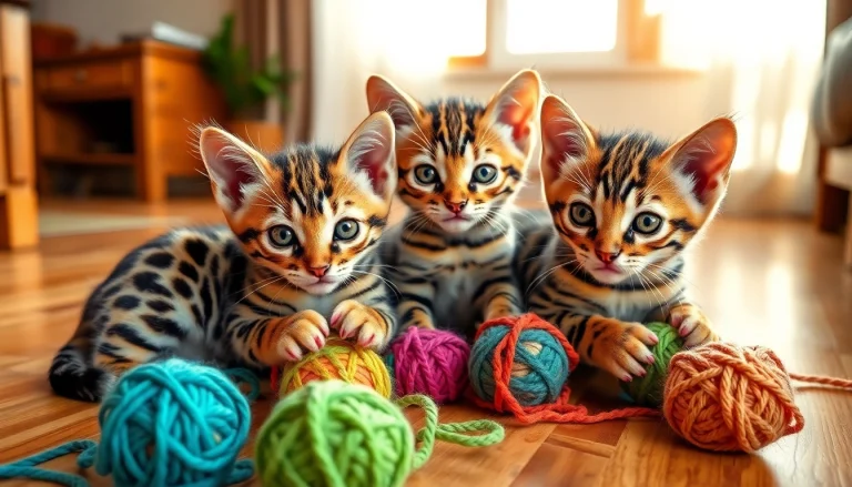 Adopt playful Bengal Kittens for Sale showcasing their vibrant coats and unique patterns.