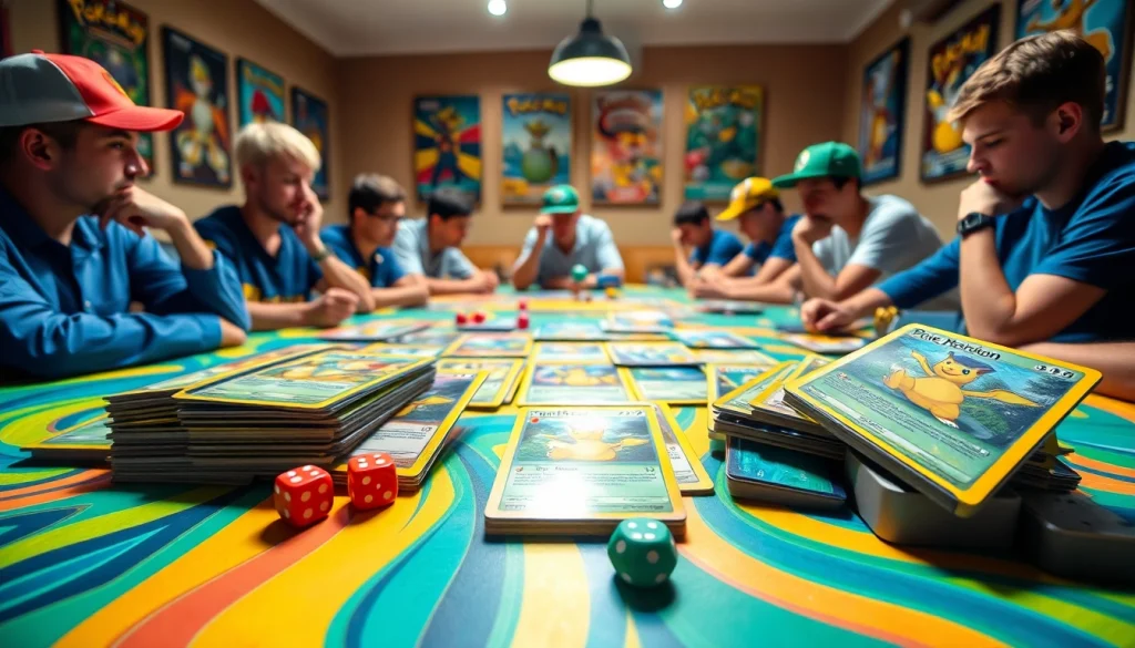 Engaging Pokémon TCG game scene showcasing Pokemon tcg india collectible cards in action.