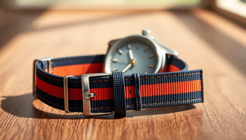 Shop the premium NATO watch strap uk for your wristwatch, featuring durable materials and stylish design.