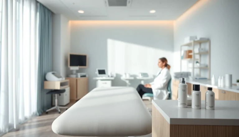A consultation scene at Apollo Dermatology, showcasing a patient and dermatologist in a serene clinic.