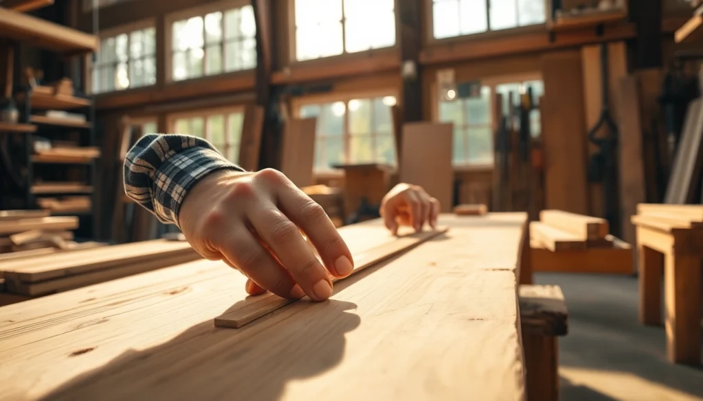 Hands-on experience in carpentry apprenticeship near me at a busy workshop.