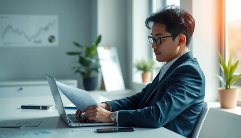 카드 현금화 관련 금융 문서를 분석하는 전문가의 모습