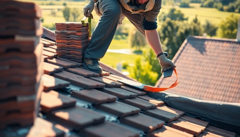Skilled dakdekker hoenderloo working on a roof, showcasing professionalism and craftsmanship.