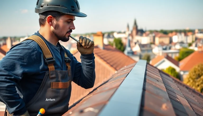 Expert dakdekkersbedrijf Arnhem performing roof installations with quality materials.