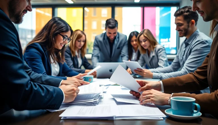 Helping clients with QSM document clearing services in a busy office environment.